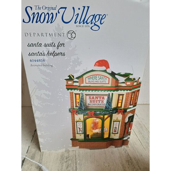 Dept 56 4044858 NEW Santa's suits for Santa's helper Snow village accessory Xmas - Picture 10 of 10